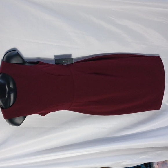 Lulus Dress, open back,  Burgundy,  lace detail - Picture 1 of 6